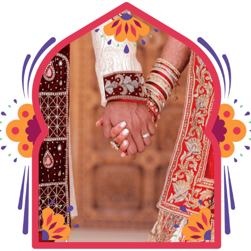 indian wedding couples - prestigious matrimony